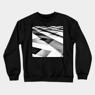 black and white tile geometry Crewneck Sweatshirt